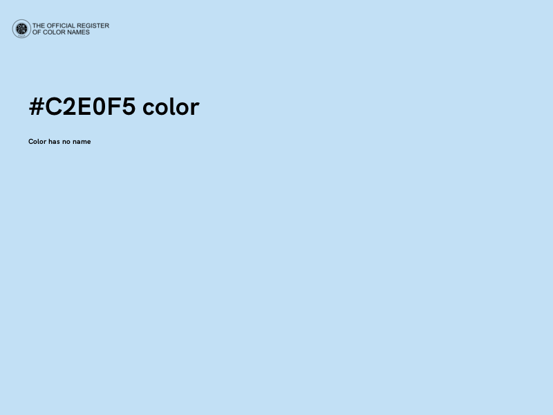 #C2E0F5 color image