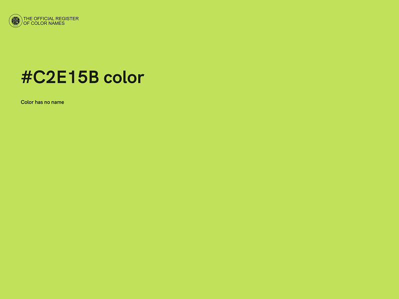 #C2E15B color image