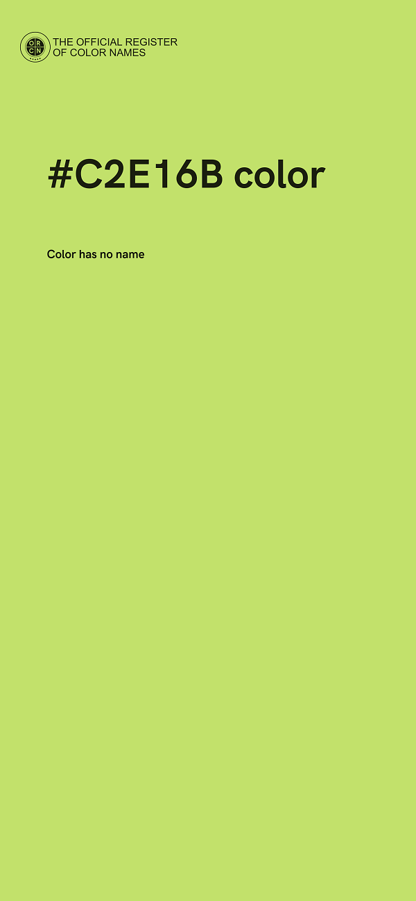 #C2E16B color image