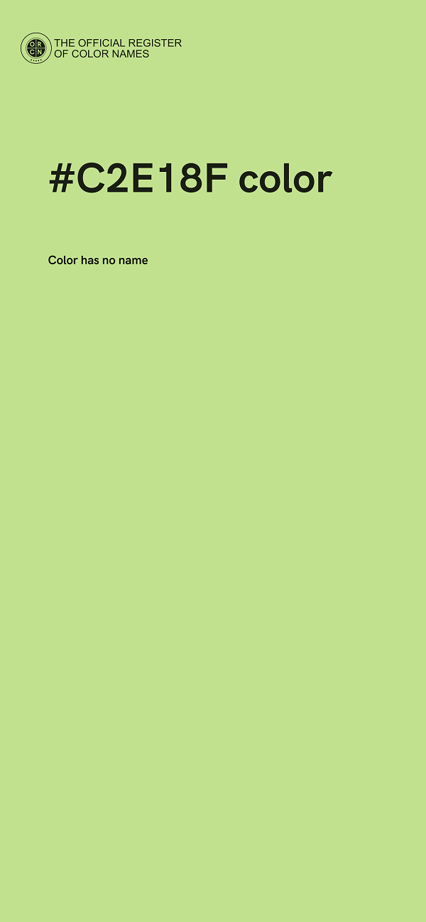 #C2E18F color image
