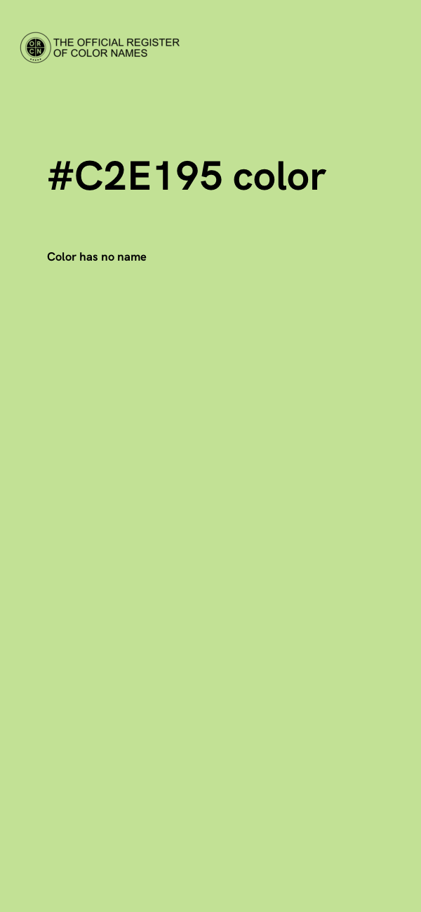 #C2E195 color image