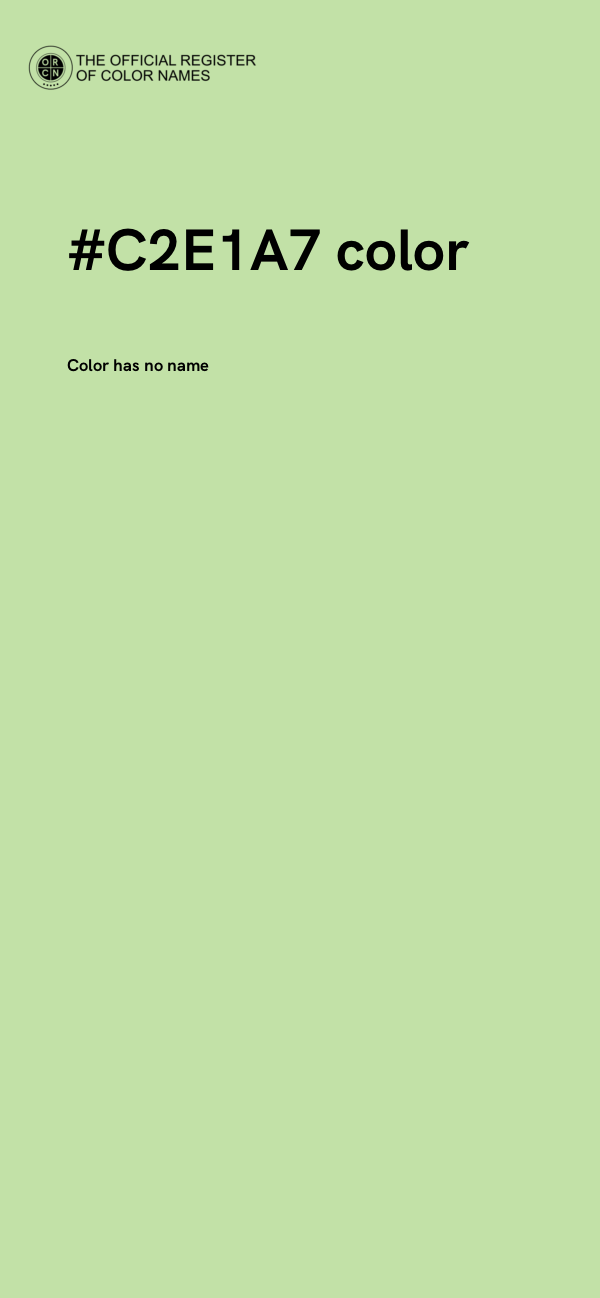 #C2E1A7 color image
