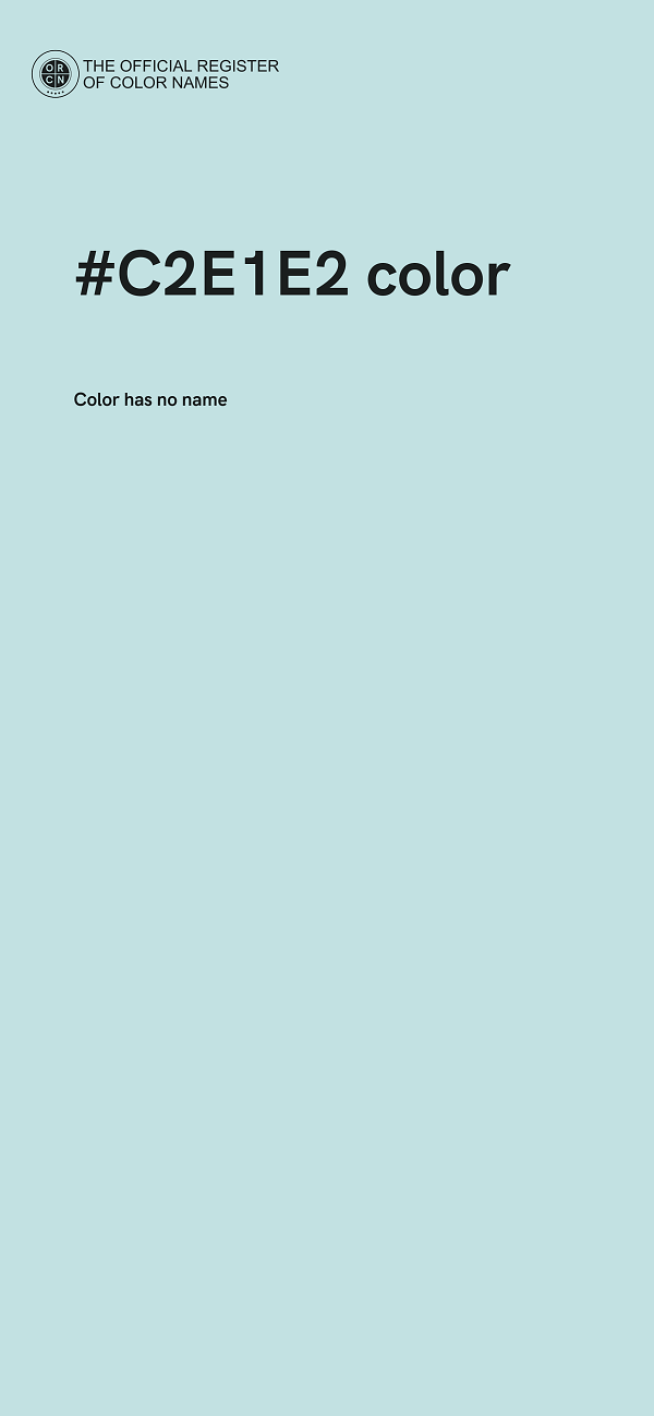 #C2E1E2 color image