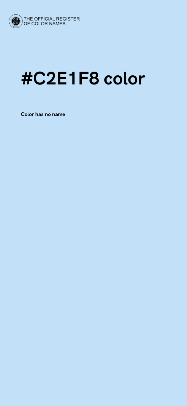 #C2E1F8 color image
