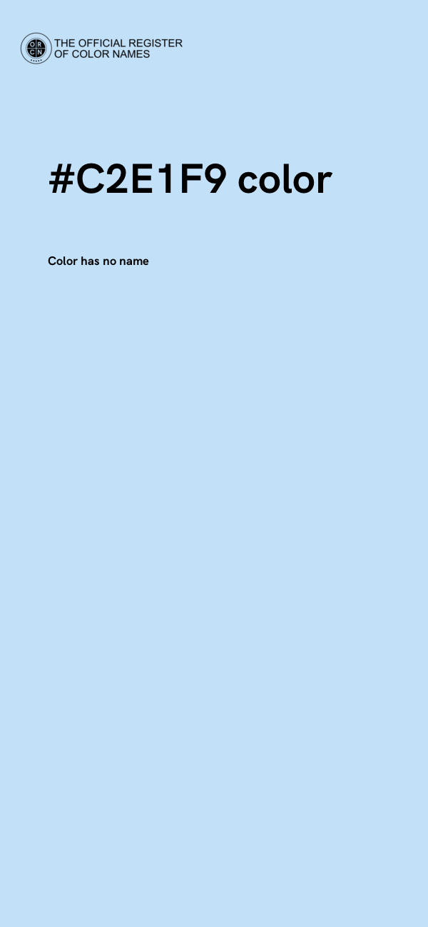 #C2E1F9 color image