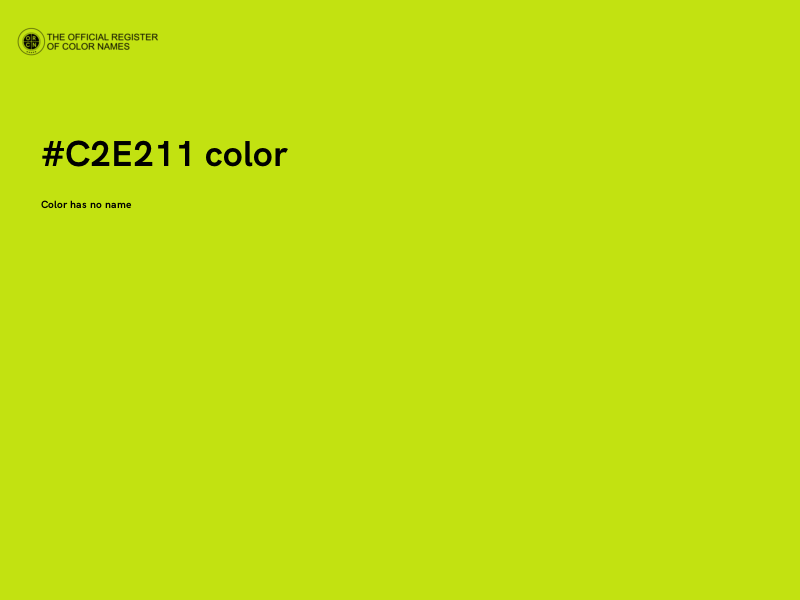 #C2E211 color image