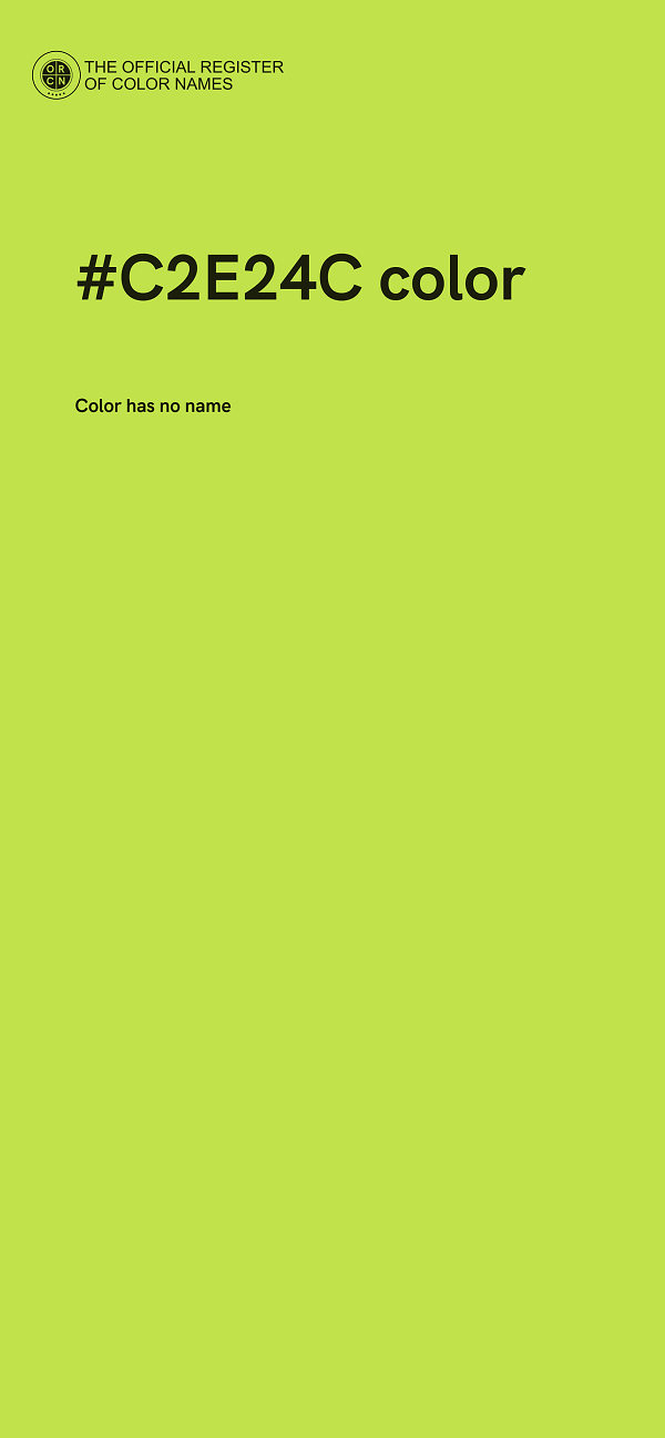#C2E24C color image