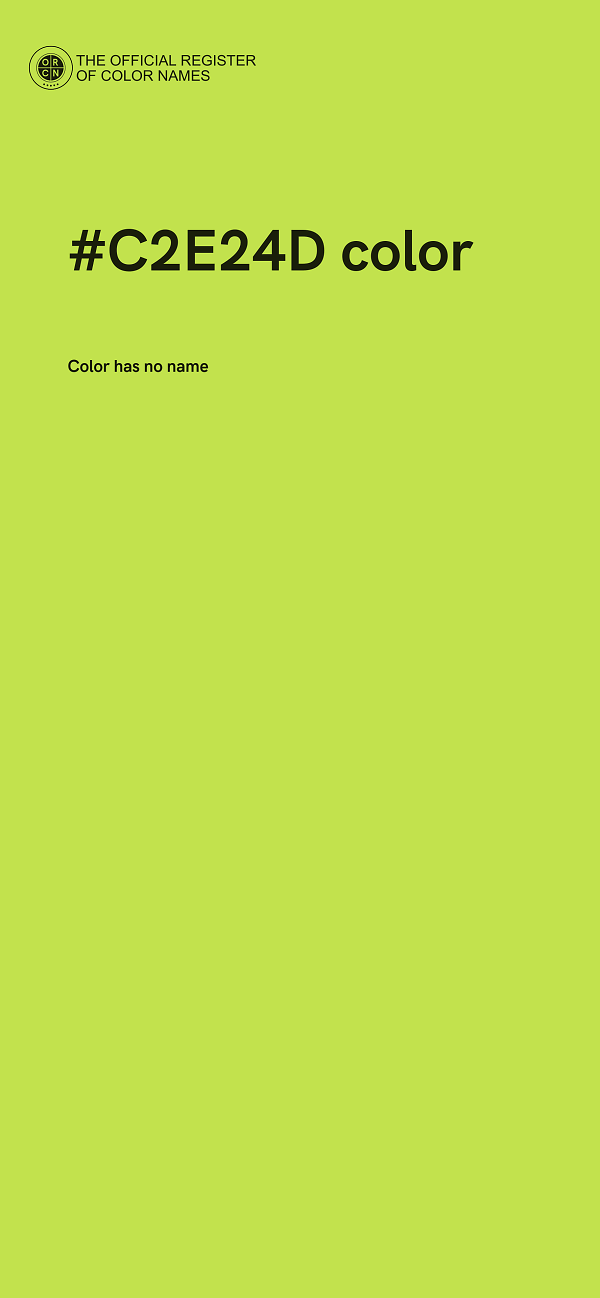 #C2E24D color image