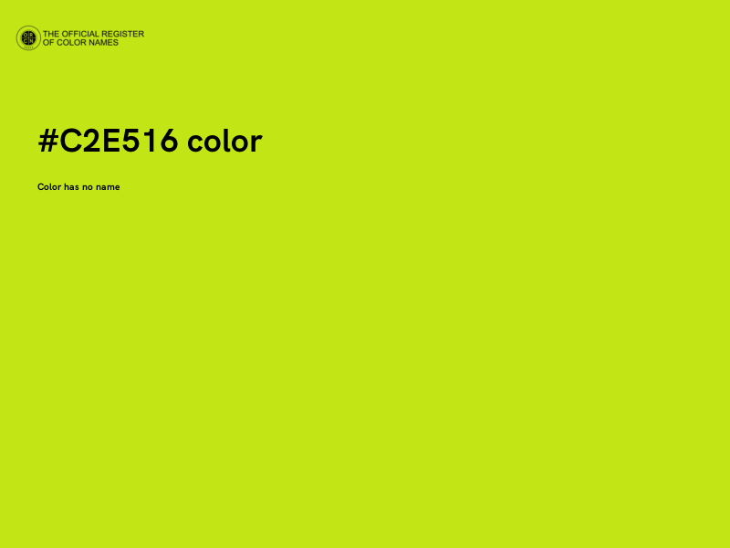 #C2E516 color image