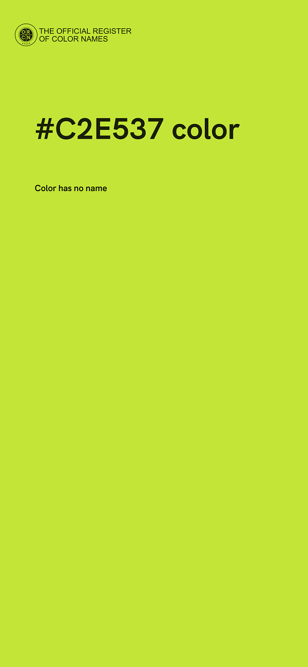 #C2E537 color image
