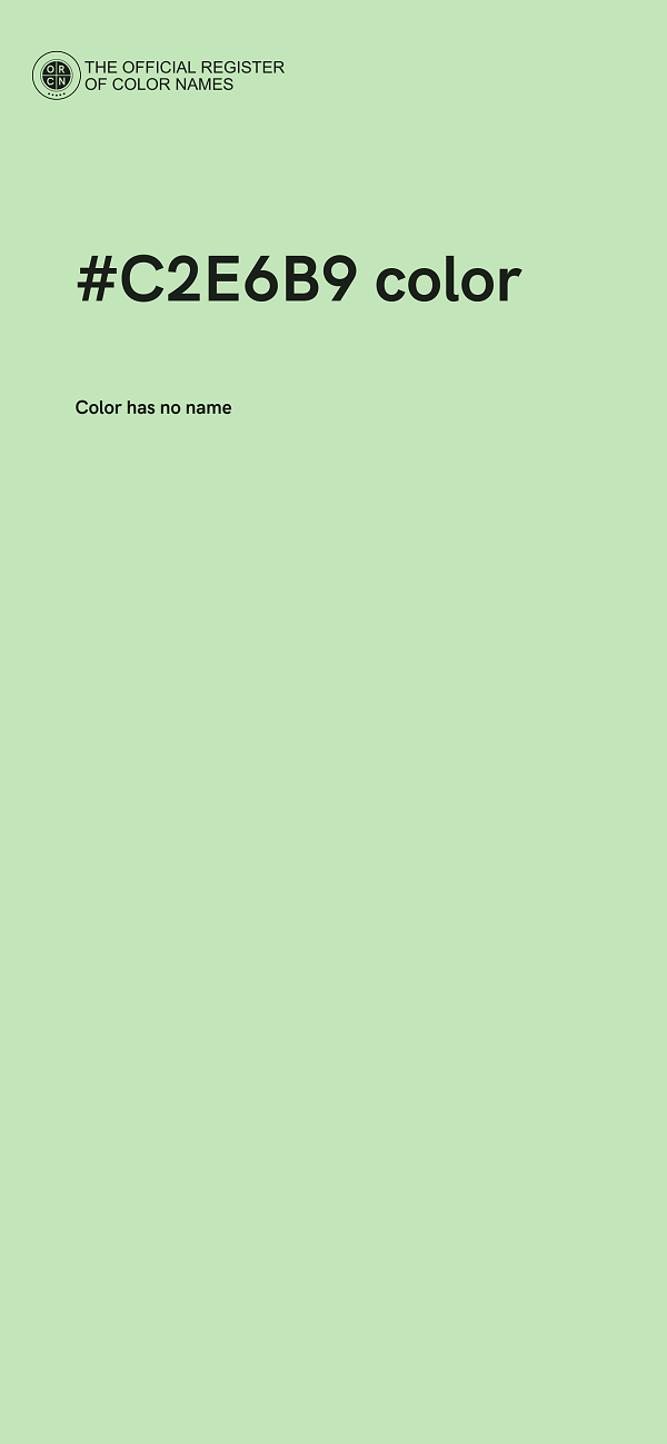#C2E6B9 color image