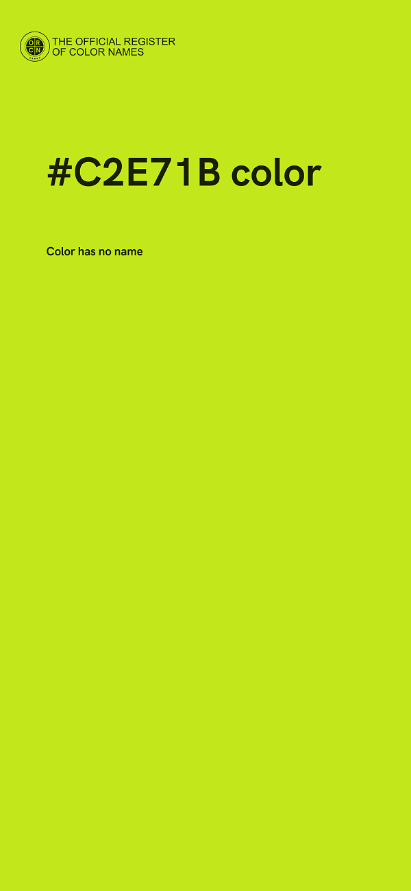 #C2E71B color image