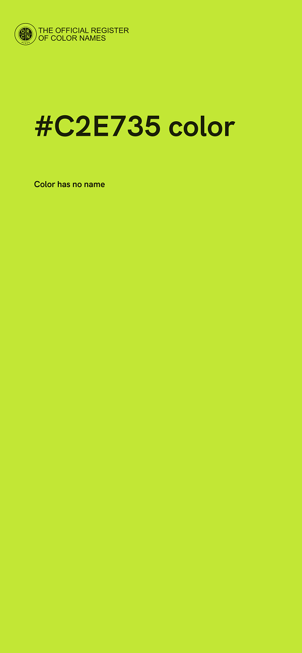 #C2E735 color image