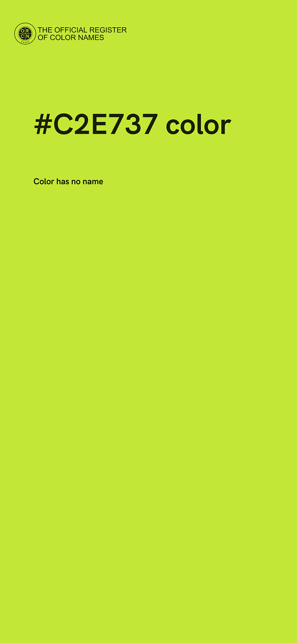 #C2E737 color image