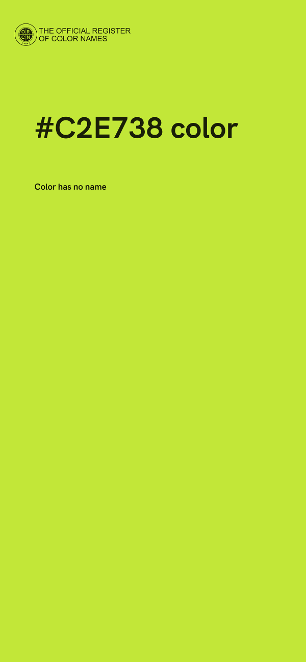 #C2E738 color image