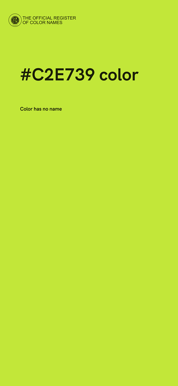#C2E739 color image