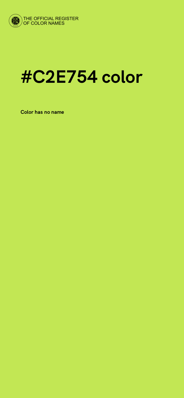 #C2E754 color image