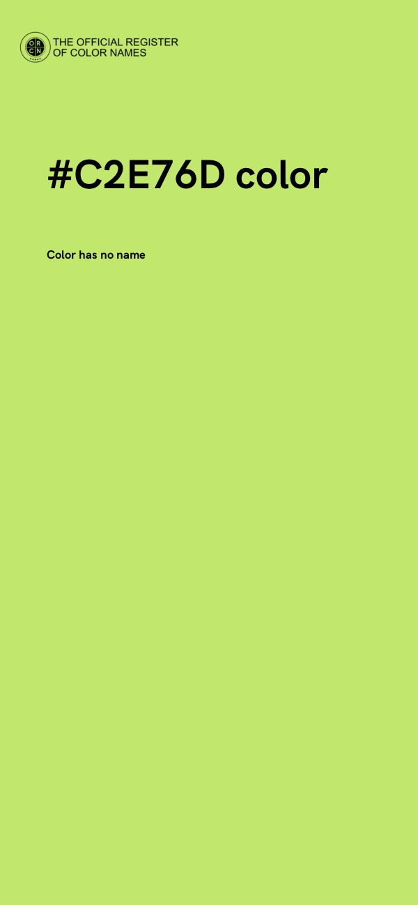 #C2E76D color image