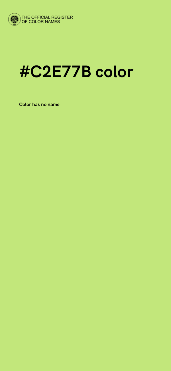 #C2E77B color image