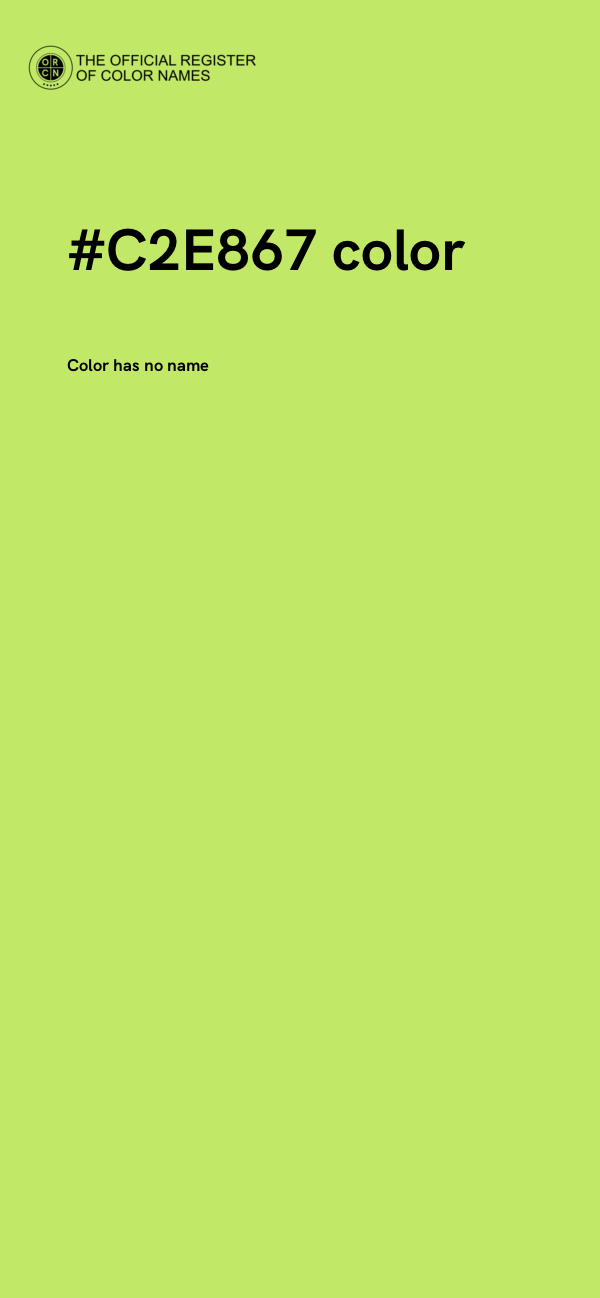 #C2E867 color image