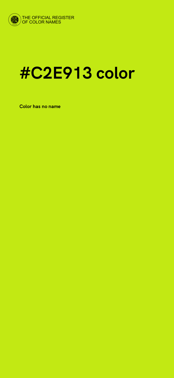 #C2E913 color image