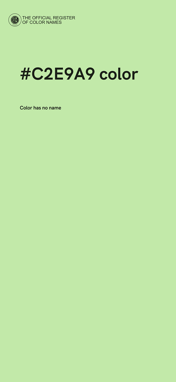 #C2E9A9 color image