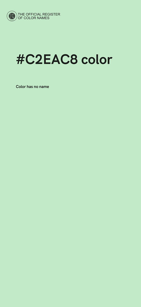 #C2EAC8 color image