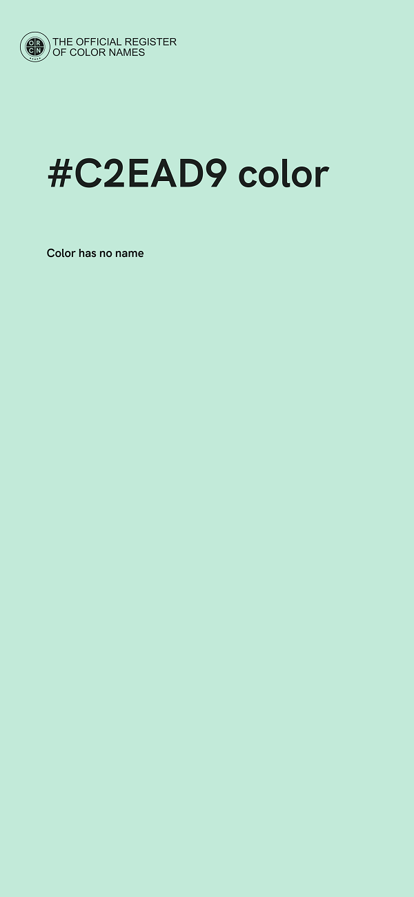 #C2EAD9 color image