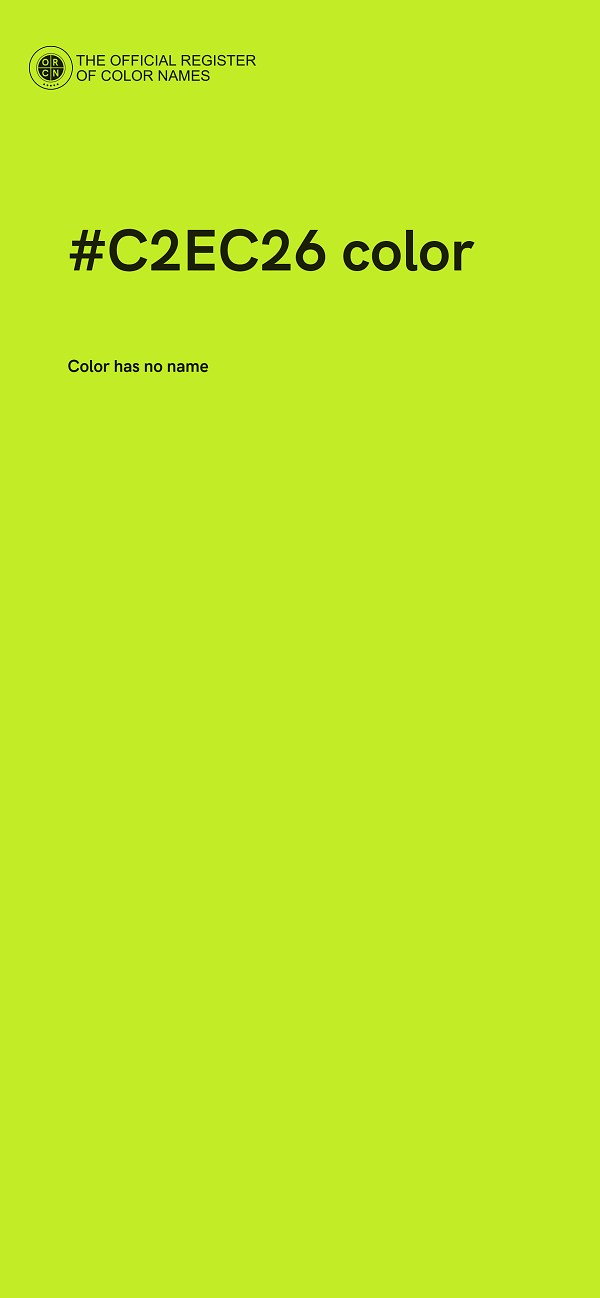 #C2EC26 color image
