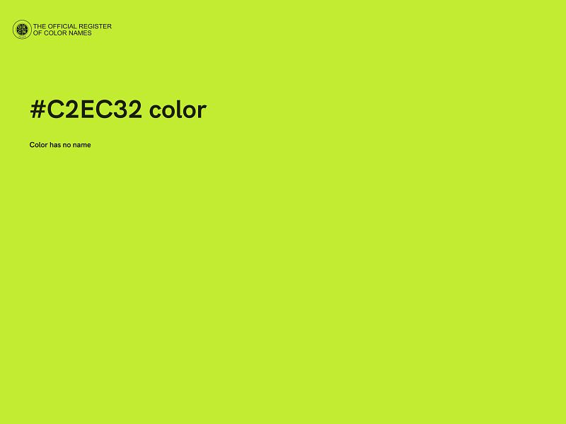 #C2EC32 color image