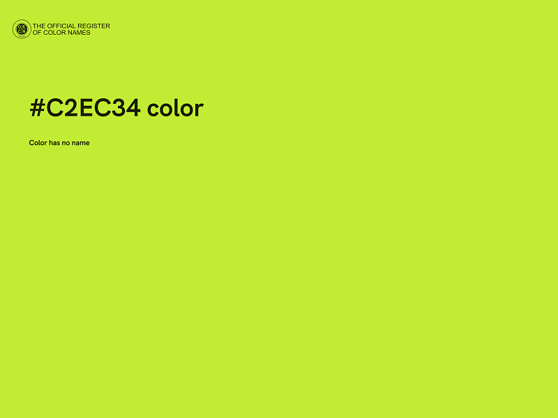 #C2EC34 color image