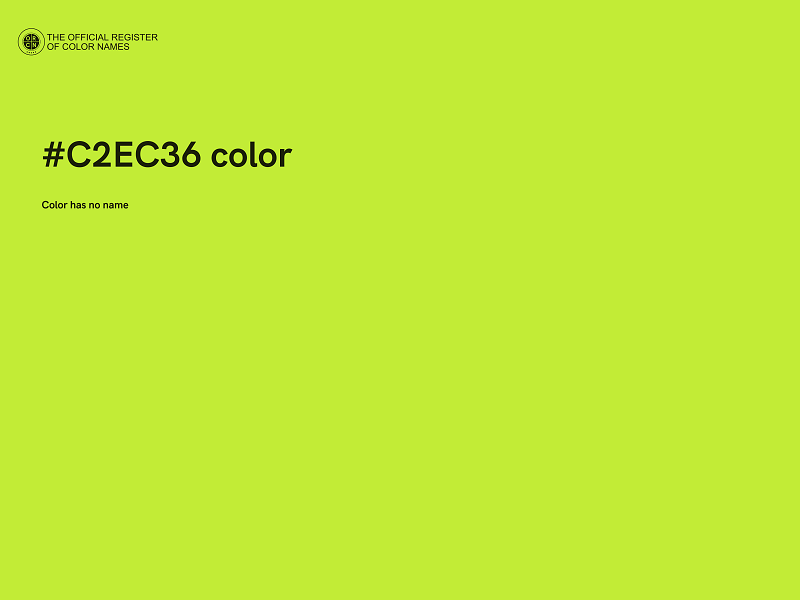 #C2EC36 color image