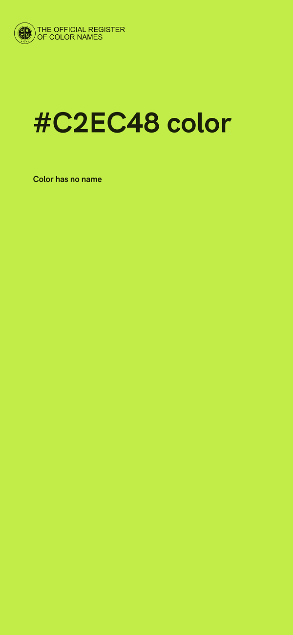 #C2EC48 color image