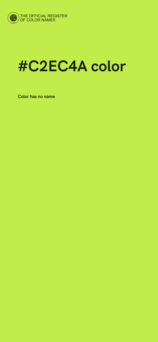 #C2EC4A color image