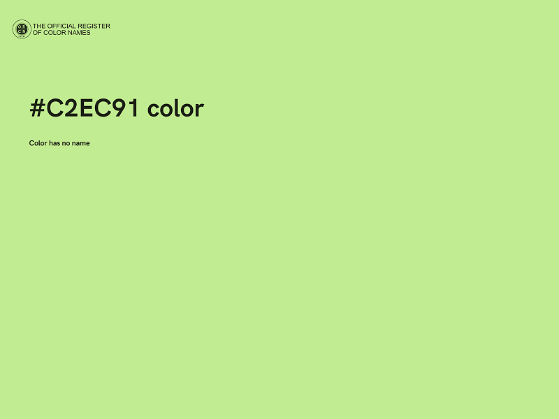 #C2EC91 color image