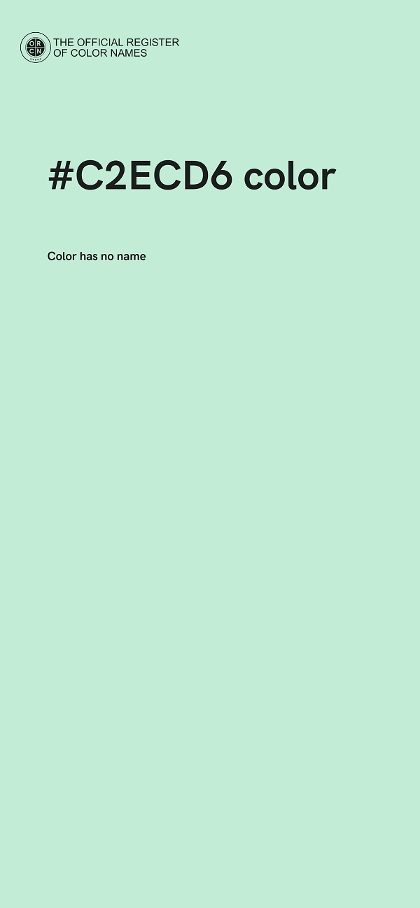 #C2ECD6 color image