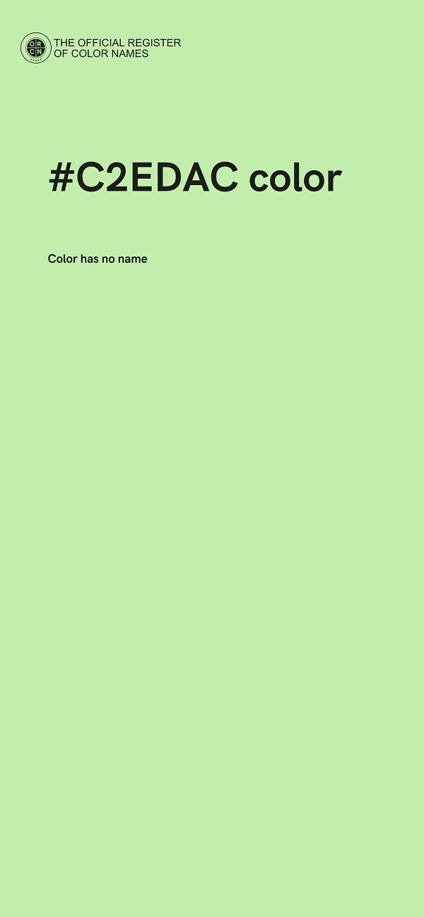 #C2EDAC color image
