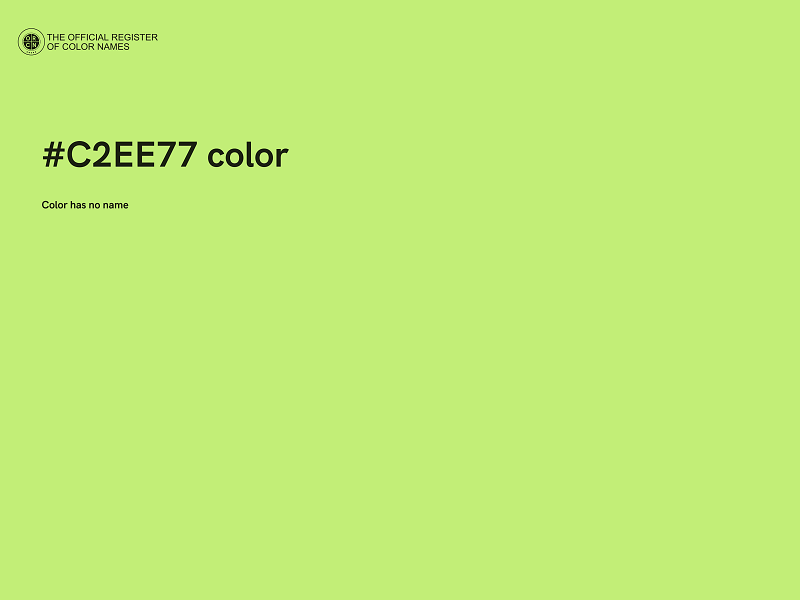 #C2EE77 color image