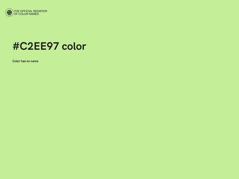 #C2EE97 color image