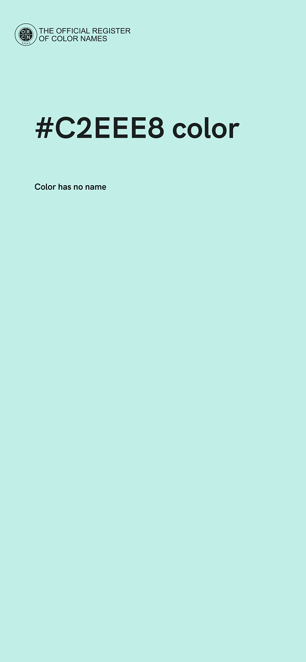 #C2EEE8 color image