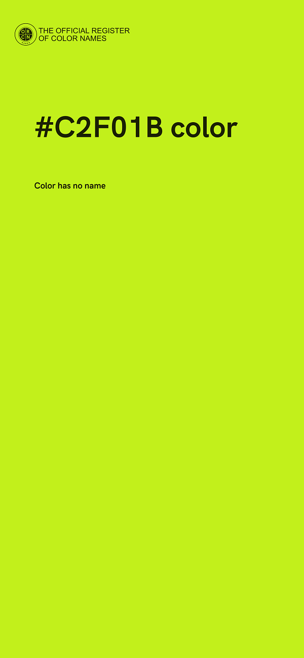 #C2F01B color image