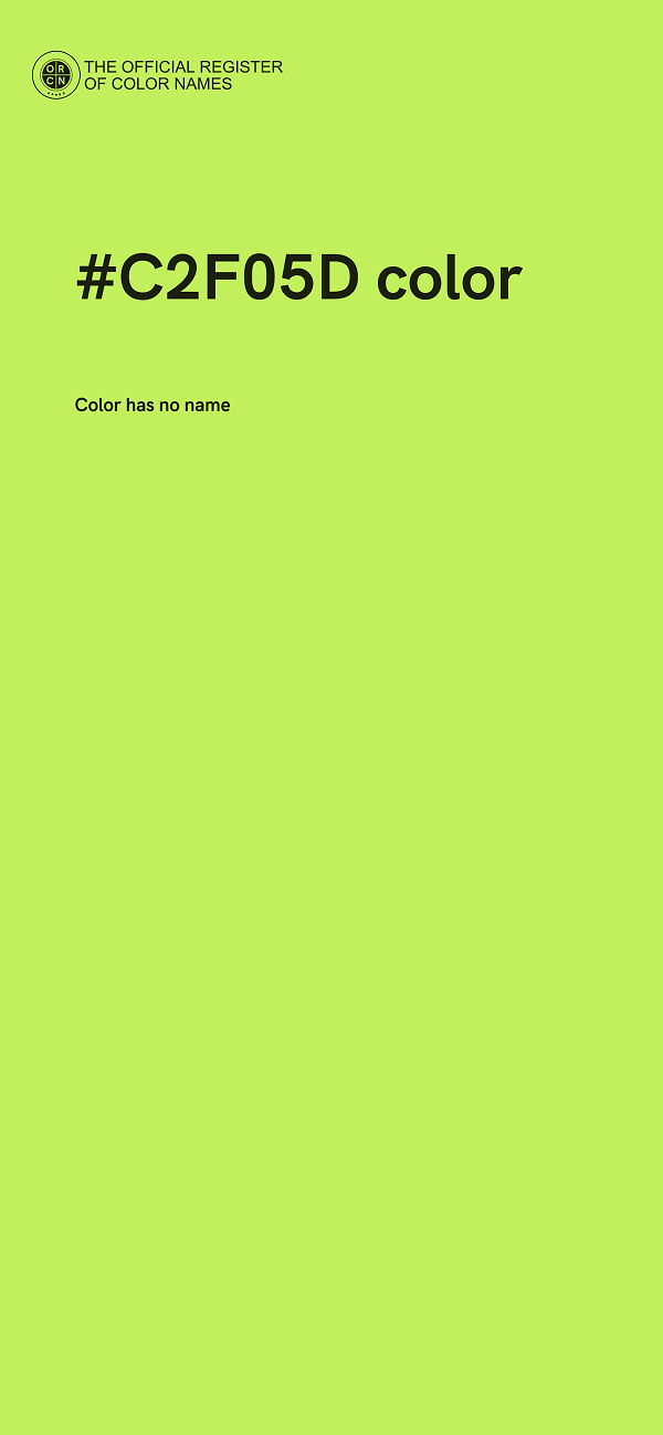 #C2F05D color image