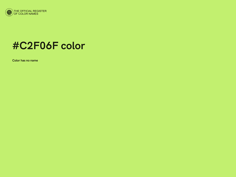 #C2F06F color image
