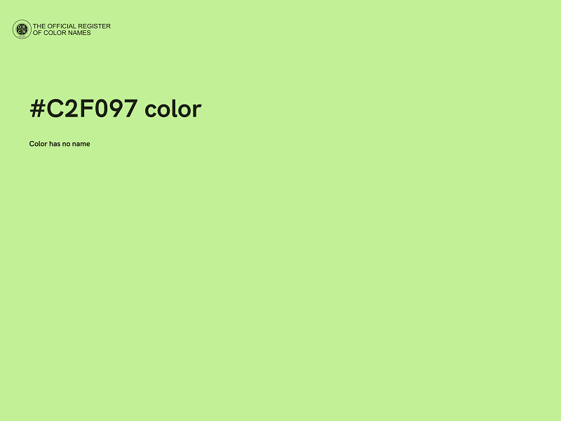 #C2F097 color image