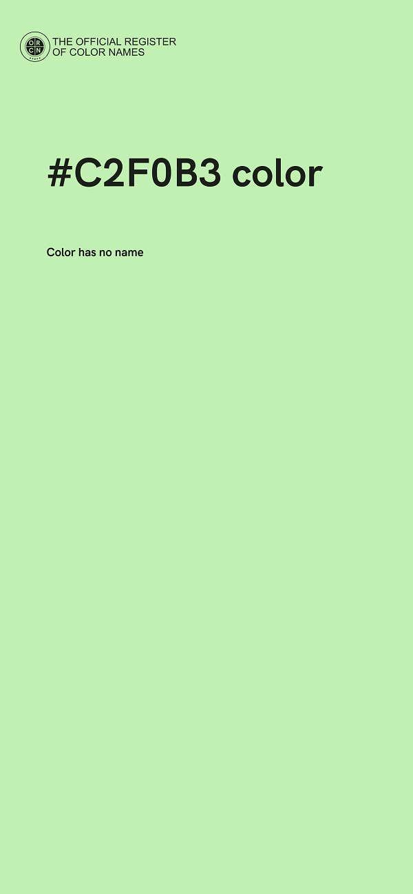 #C2F0B3 color image