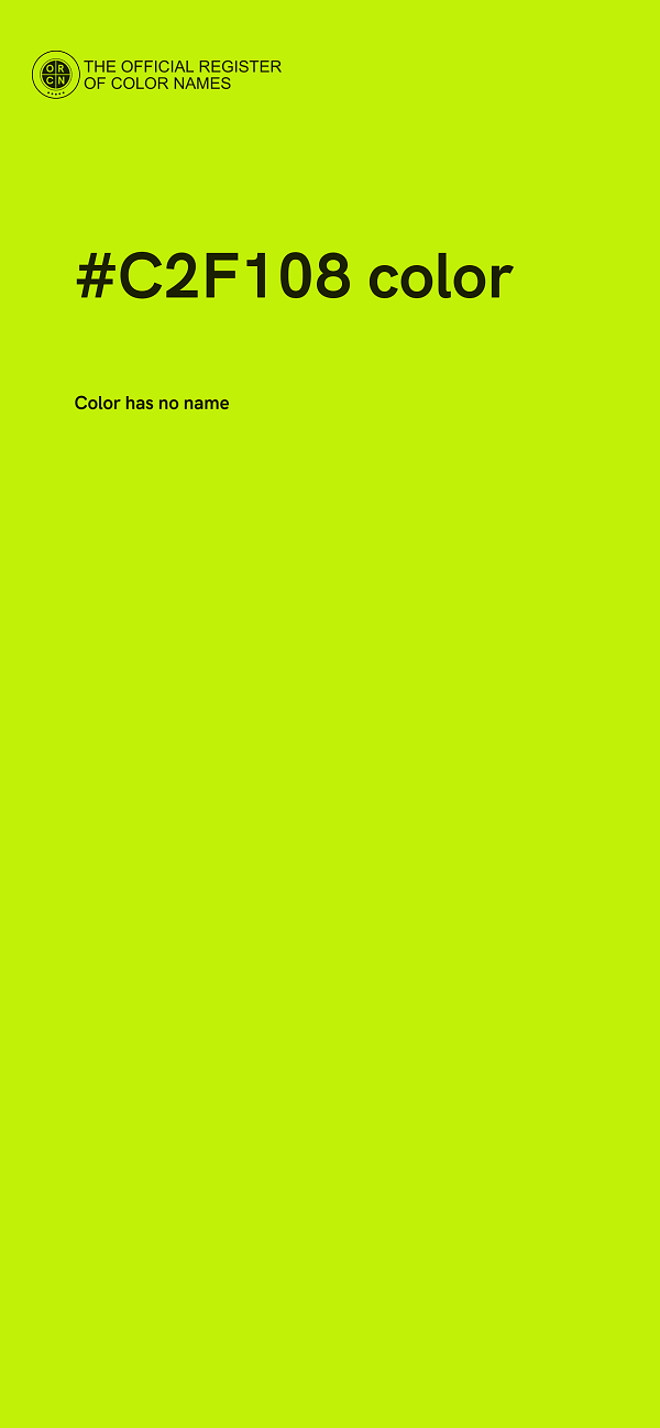 #C2F108 color image