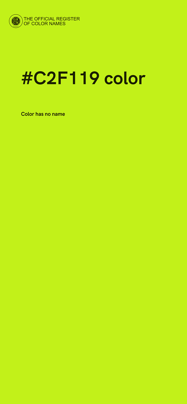 #C2F119 color image
