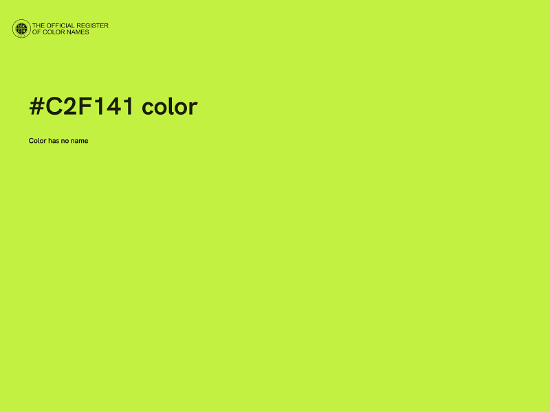 #C2F141 color image