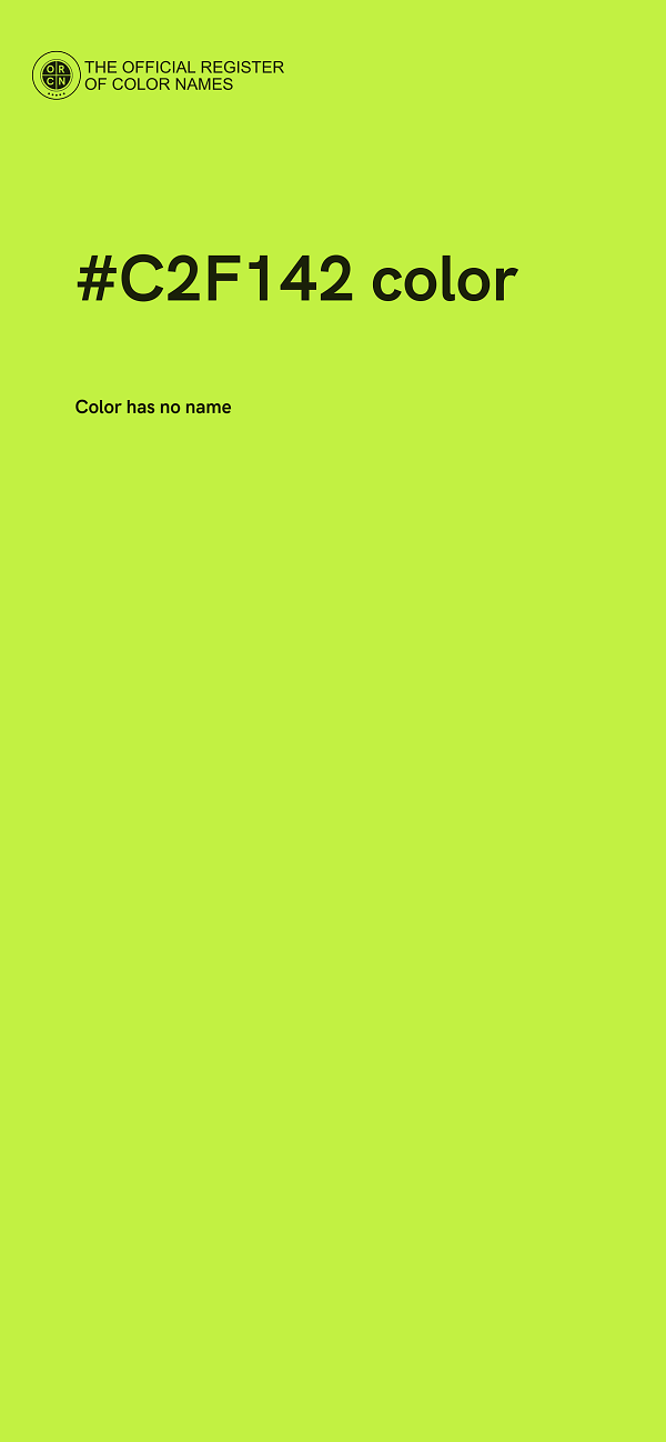 #C2F142 color image
