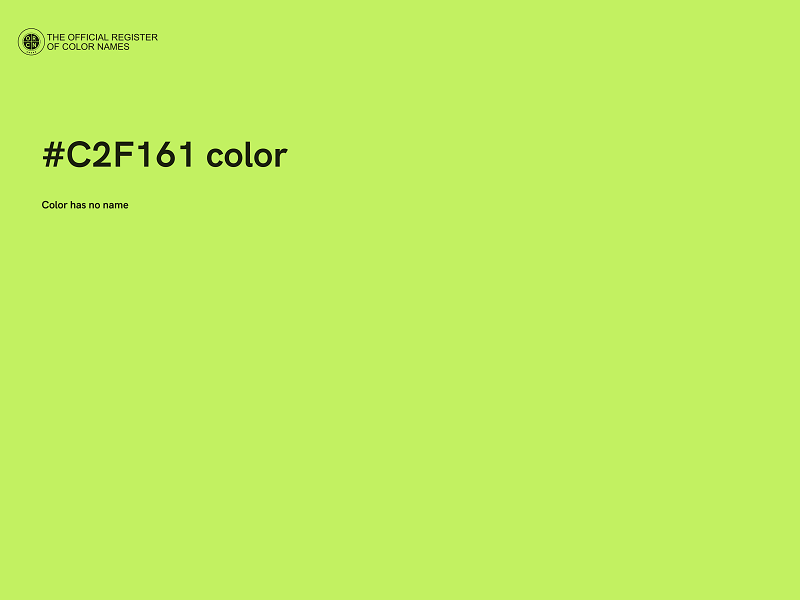 #C2F161 color image
